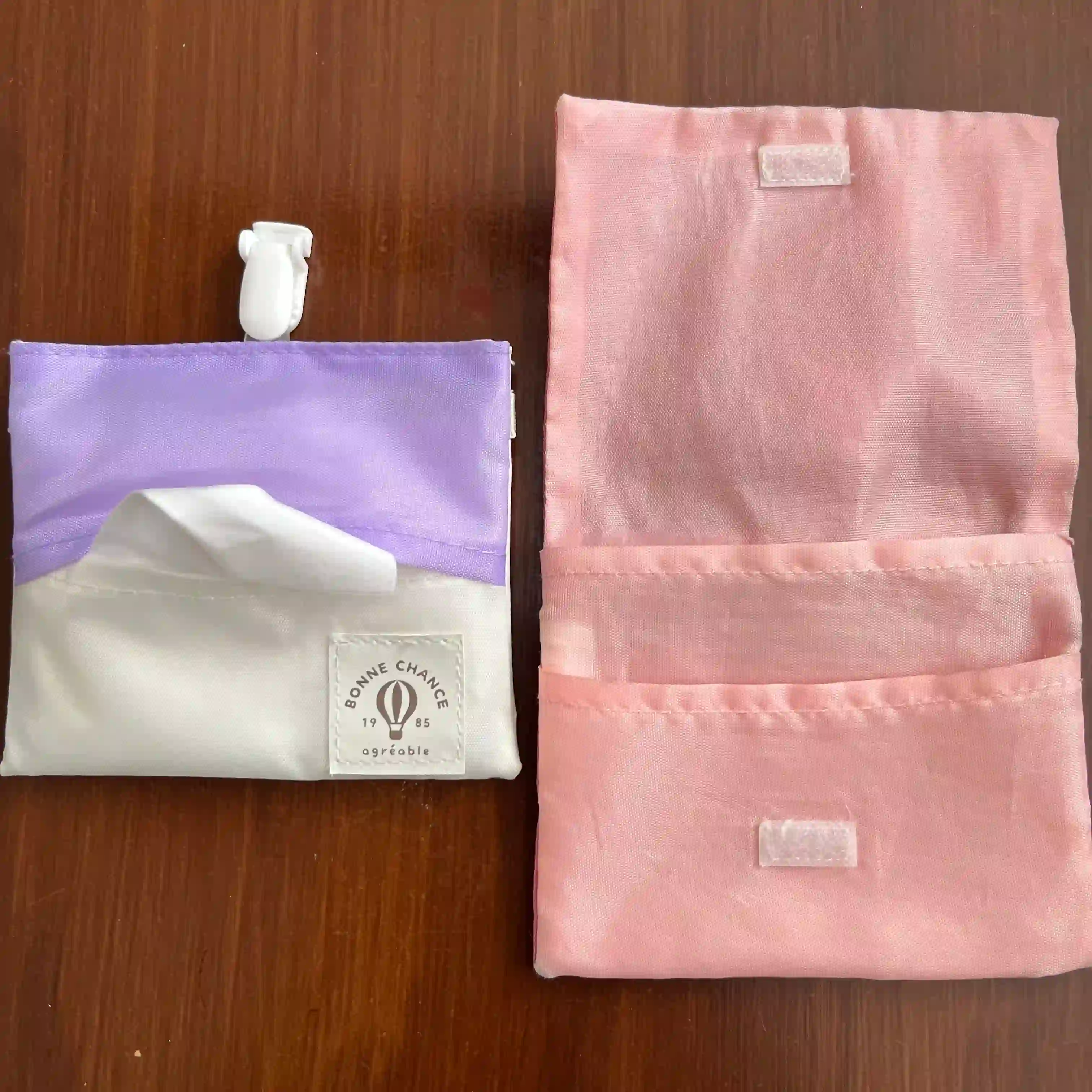 100円ショップで購入した移動ポケット内側の写真