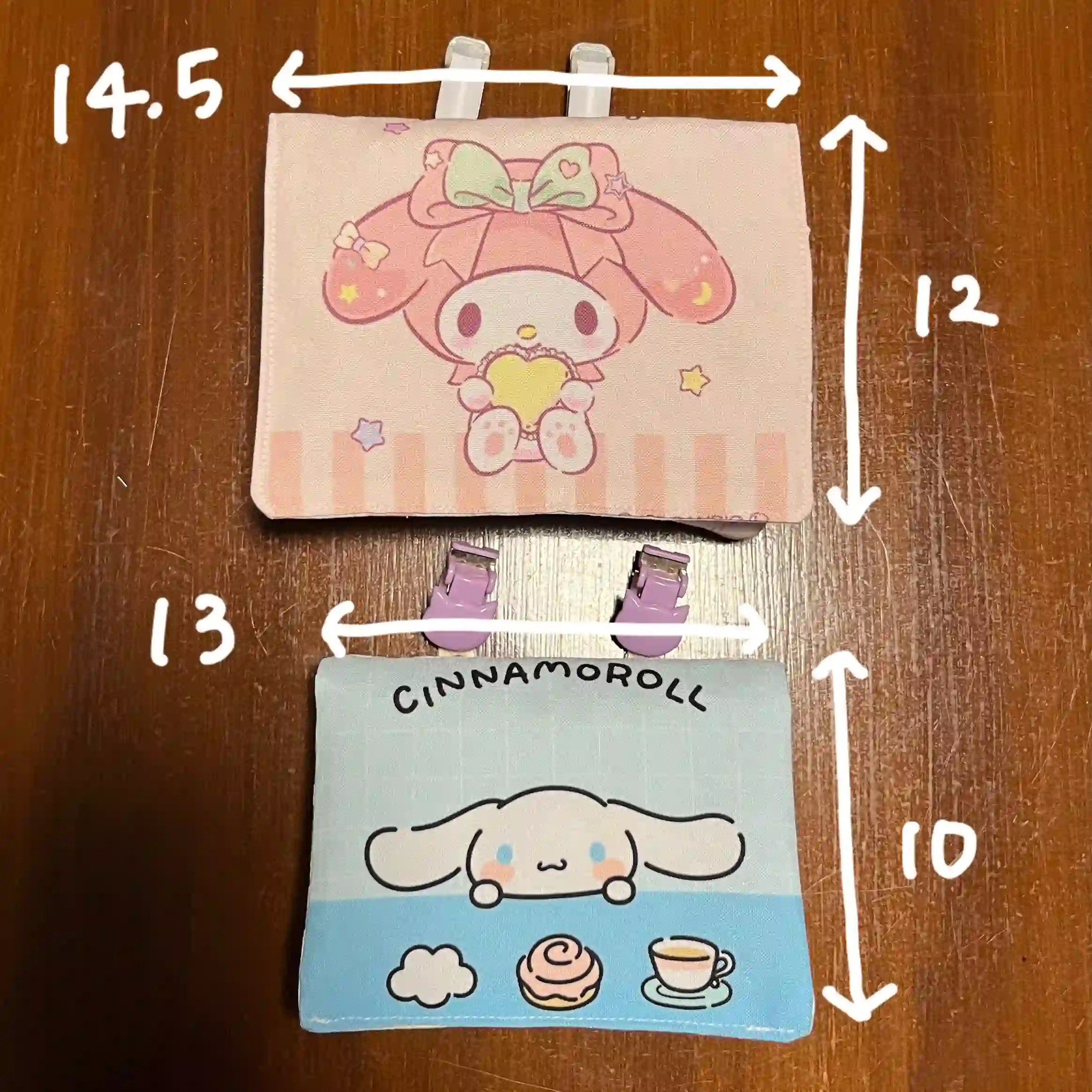 完成した移動ポケットの写真